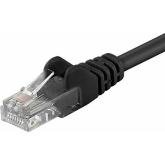 Goobay U/UTP Cat.5e Καλώδιο Δικτύου Ethernet 1.5m Μαύρο