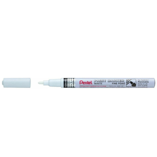 Pentel Ανεξίτηλος Μαρκαδόρος 1.8mm Λευκός Pentel Ανεξίτηλος Μαρκαδόρος 1.8mm Λευκός
