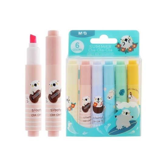 M&G Σετ Υπογραμμιστές Mini Summer 6τμχ (AHΜ29672)