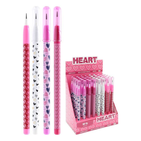 M&G Multi Point - Hearts Μηχανικό Μολύβι με ανταλλακτικές μύτες (4 σχέδια) M&G Multi Point - Hearts Μηχανικό Μολύβι με ανταλλακτικές μύτες (4 σχέδια)