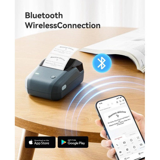 Niimbot Smart Θερμικός Εκτυπωτής Ετικετών, 203dpi, Bluetooth, Μπλε [B1-BL]