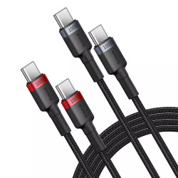 Baseus Cable Cafule USB-C to USB-C 100W2m 2psc Red Black Grey Black (P10318306003-01)