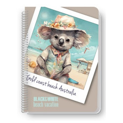 Black and White Τετράδιο Σπιράλ Ριγέ Α4 Θ1 30φ [Beach Vacation]