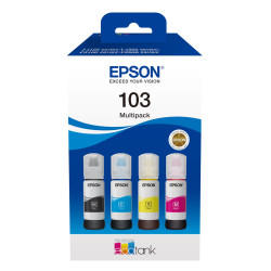 Γνήσιο Πακέτο 4 Μελανιών Εκτυπωτή InkJet Epson 103 (C13T00S64A) C/M/Y/B