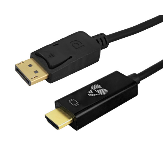 Powertech Cable DisplayPort male - HDMI male 1.5m Μαύρο (CAB-H187)