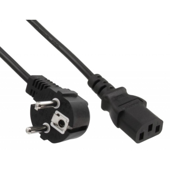 Powertech Καλώδιο Τροφοδοσίας 3x 1mm CAB-P014, μαύρο, 1.5m [CAB-P014]