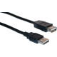 Powertech USB 2.0 Cable USB-A male - USB-A female Μαύρο 3m [CAB-U012]