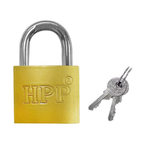 HPP Μεταλλικό Λουκέτο Πέταλο με Κλειδί 25mm [CTL-0040]