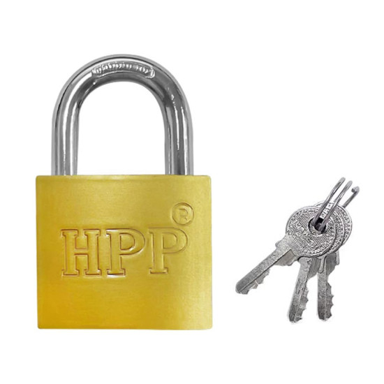 HPP Μεταλλικό Λουκέτο Πέταλο με Κλειδί 38mm [CTL-0042]