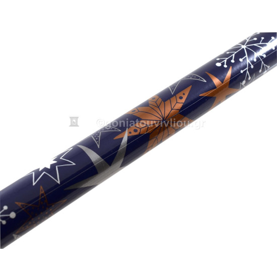 DESCRIBO Χαρτί περιτυλίγματος Χριστουγεννιάτικο με αστέρια σε ρολό