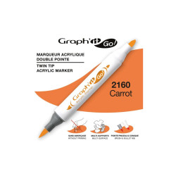 Graph' it Go! Ακρυλικός Μαρκαδόρος με Διπλή Μύτη Πινέλο Carrot
