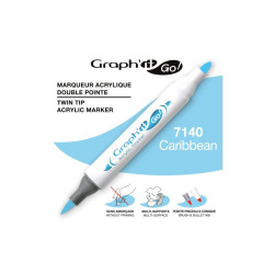 Graph' it Go! Ακρυλικός Μαρκαδόρος με Διπλή Μύτη Πινέλο Caribbean