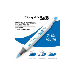 Graph' it Go! Ακρυλικός Μαρκαδόρος με Διπλή Μύτη Πινέλο Azurite