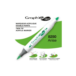 Graph' it Go! Ακρυλικός Μαρκαδόρος με Διπλή Μύτη Πινέλο Anise