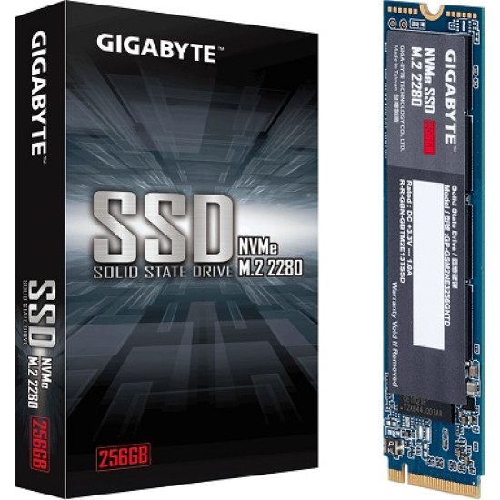 Gigabyte NVMe SSD 256GB M.2 2280 PCI Express 3.0 Gigabyte NVMe SSD 256GB M.2 2280 PCI Express 3.0