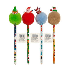 Happy Color Στυλό που Σβήνει Christmas Pom-Pom [Διάφορα Σχέδια/Χρώματα] 1τμχ