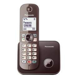 Ασύρματο Τηλέφωνο Panasonic KX-TG6851GRA Καφέ (KX-TG6851GRA)