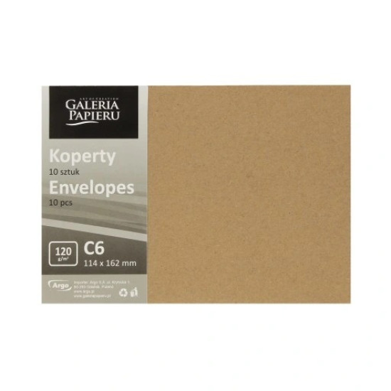Φακελο c6 114x162mm KRAFT ΠΑΚ. 10ΤΕΜ