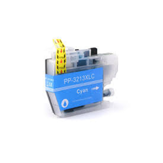Συμβατό Μελάνι Εκτυπωτή InkJet Brother LC3213C 6.6ml Cyan