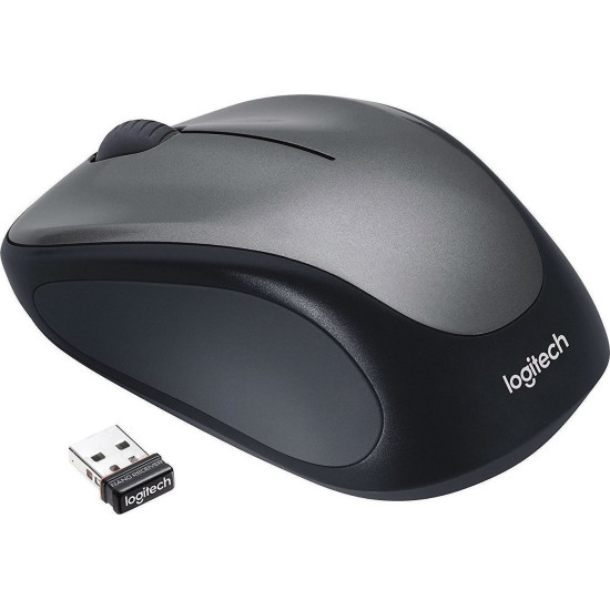 Logitech M235 Optical Mouse (Silver, Wireless) (LOGM235SILVER)