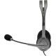 Logitech H110 On Ear Multimedia Ακουστικά με μικροφωνο και σύνδεση 3.5mm Jack σε Γκρι χρώμα