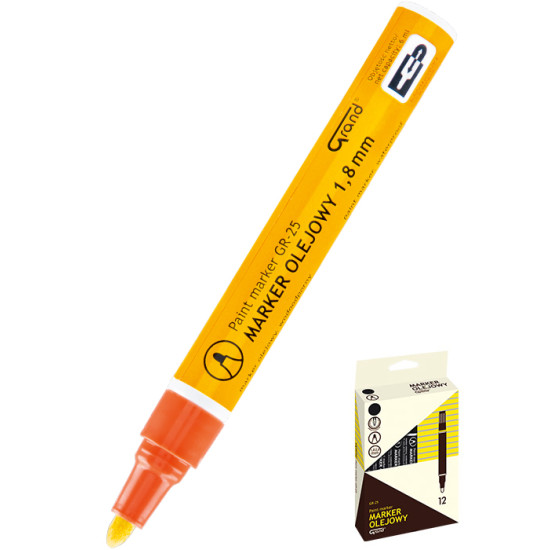 GRAND GR-25 ORANGE Μαρκαδόρος λαδιού