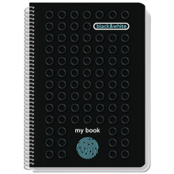 Black and White Τετράδιο Σπιράλ Ριγέ Α4 Θ1 30φ [My Book]