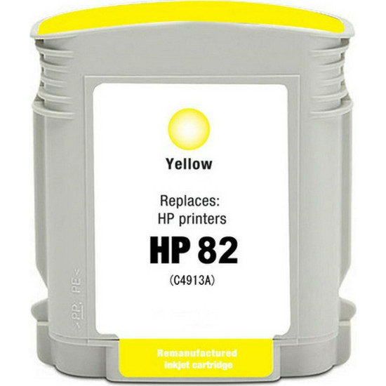Συμβατό Μελάνι Εκτυπωτή InkJet HP 82XL (C4913A) 72 ml Κίτρινο