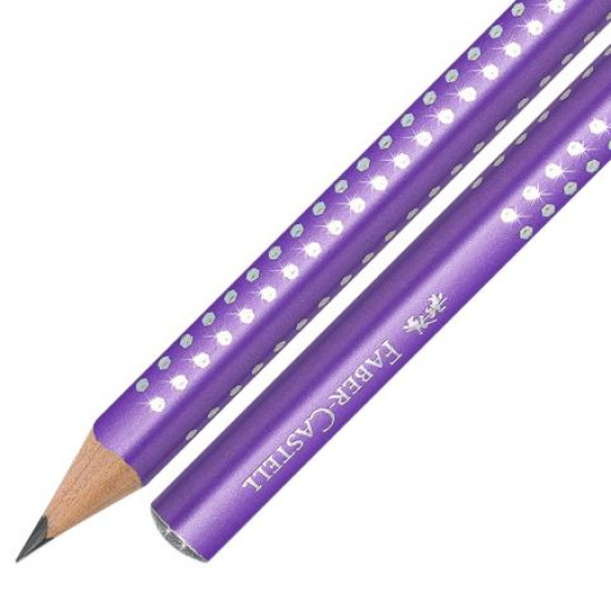 111604 - Μολύβι Faber Castell Sparkle ΙΙ Jumbo Λιλά