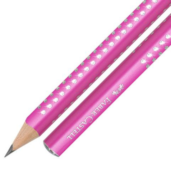 111612 - Μολύβι Faber Castell Sparkle ΙΙ Jumbo Ροζ