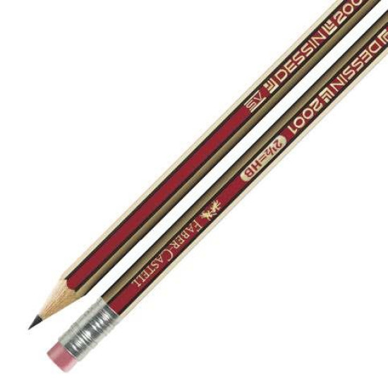 112100 - Μολύβι Faber Castell 2001 με γόμα HB 112100