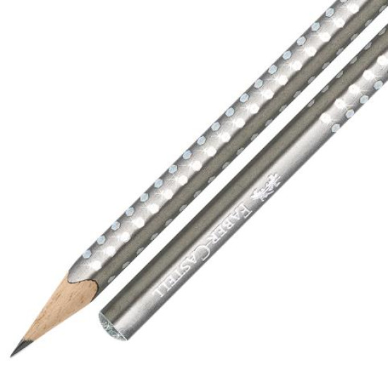 Faber-Castell Sparkle Μολύβι B Ασημί