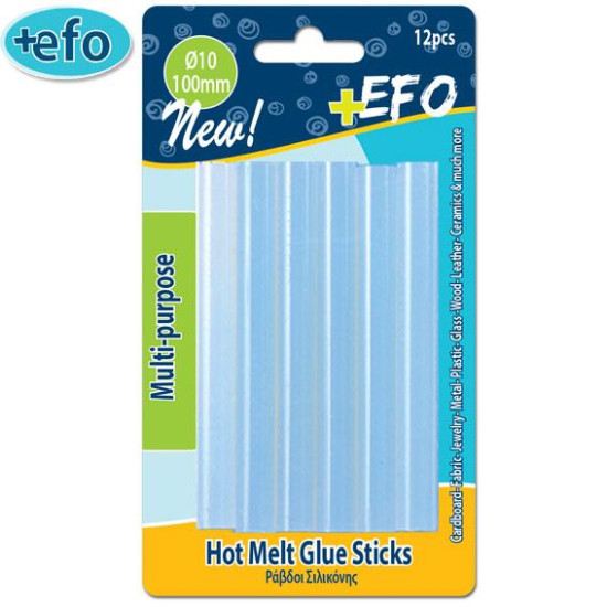 +Efo Ράβδοι Σιλικόνης 10mm x 10cm 121810 12τμχ