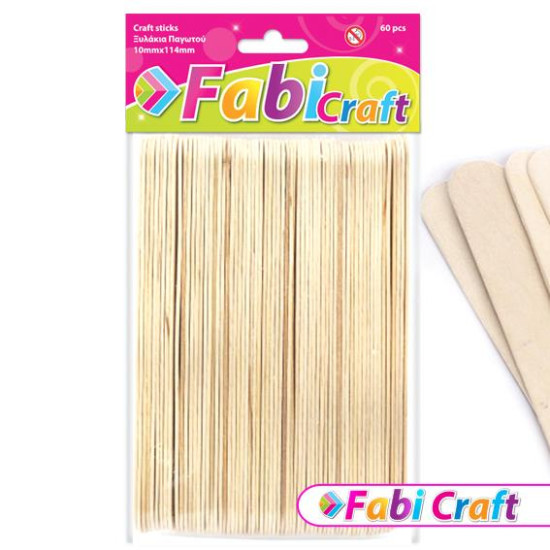 Fabi Ξυλάκια Χειροτεχνίας 150x18mm 50τμχ Fabi Ξυλάκια Χειροτεχνίας 150x18mm 50τμχ