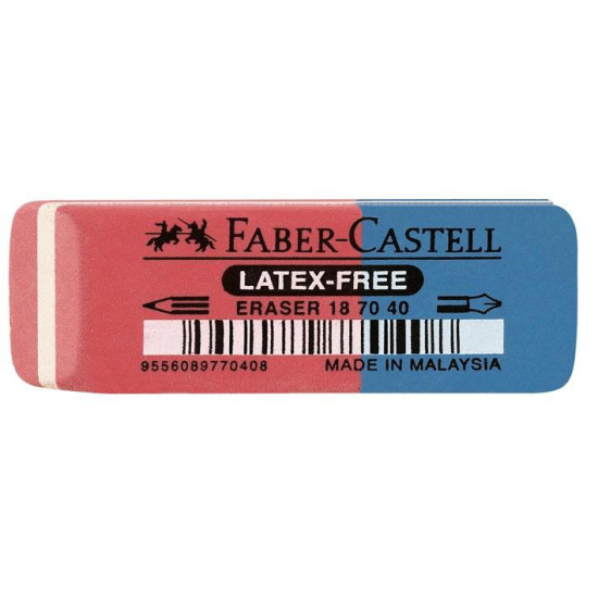 187040 - Γομολάστιχα  Faber Castell 7070-40 Δίχρωμη 187040