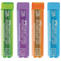 Faber-Castell 20 Μύτες Μολυβιού Polymer Πάχους 0.5mm Τύπου 2B