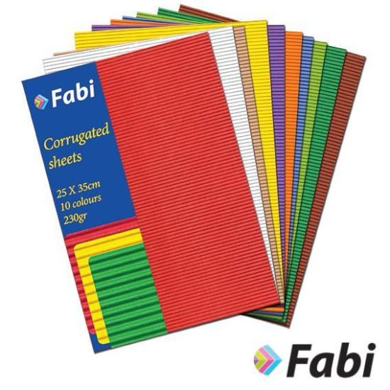 Fabi Οντουλέ Μπλοκ 10 χρώματα 25x35εκ 230γρ