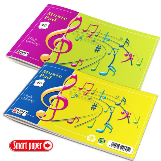 3385401 - Τετράδιο  Μουσικής πλάγιο καρφίτσα  40φ