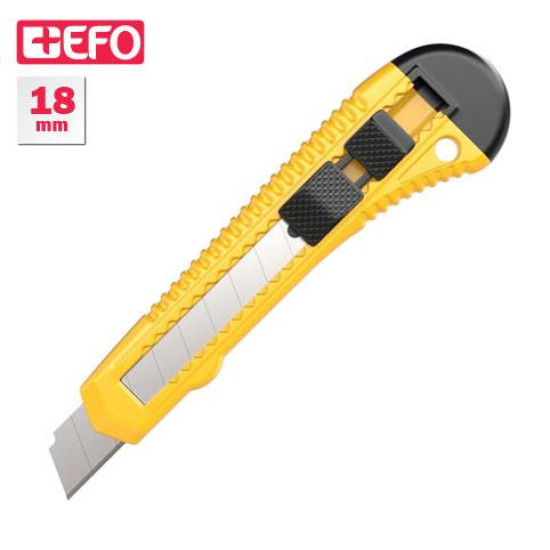 +Efo Κοπίδι Φαλτσέτα Ασφαλείας με Πλαστικό Σώμα και Πλάτος Λάμας 18mm