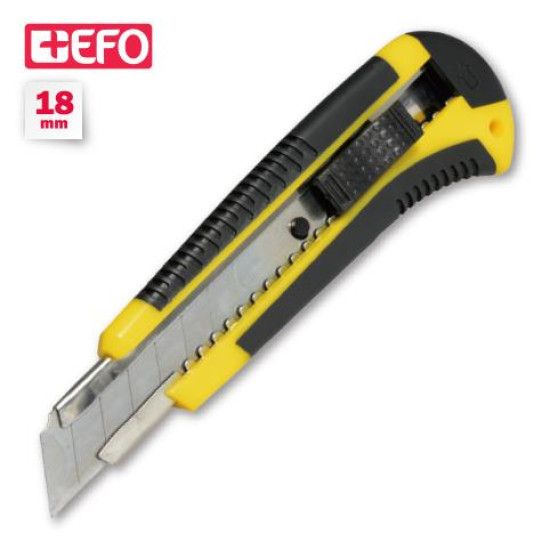 +Efo Κοπίδι Φαλτσέτα Ασφαλείας με Πλαστικό Σώμα και Πλάτος Λάμας 18mm