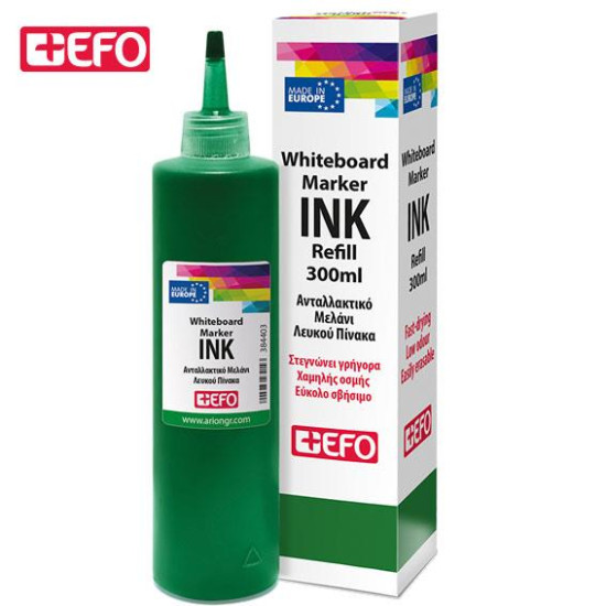 +Efo Ανταλλακτικό Μελάνι για Μαρκαδόρο σε Πράσινο χρώμα 300ml