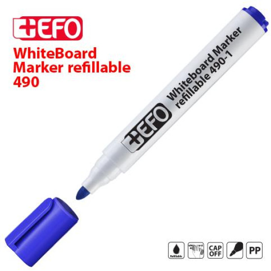 384901 -  Μαρκαδόρος Πίνακα +Efo 490-1 Μπλε