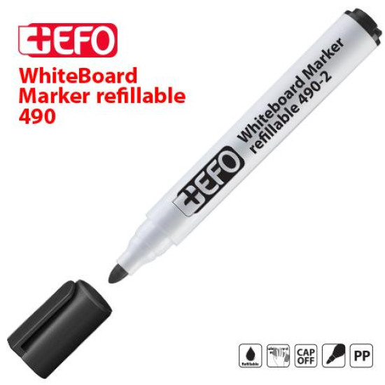384902 -  Μαρκαδόρος Πίνακα +Efo 490-2 Μαύρο