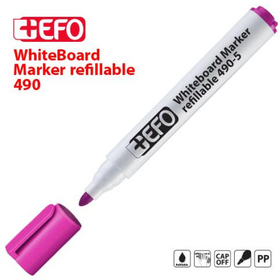 384905 -  Μαρκαδόρος Πίνακα +Efo 490-5 Ροζ