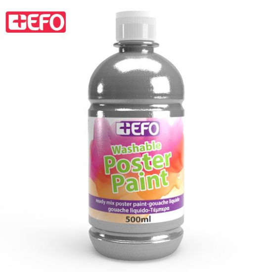 385592 - Τέμπερα +Efo 500ml  Ασημί
