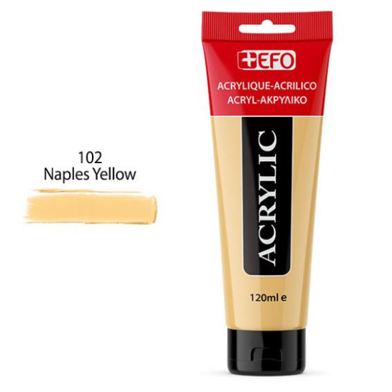 389102 - Ακρυλικό  +EFO 120ml 102 Naples Yellow