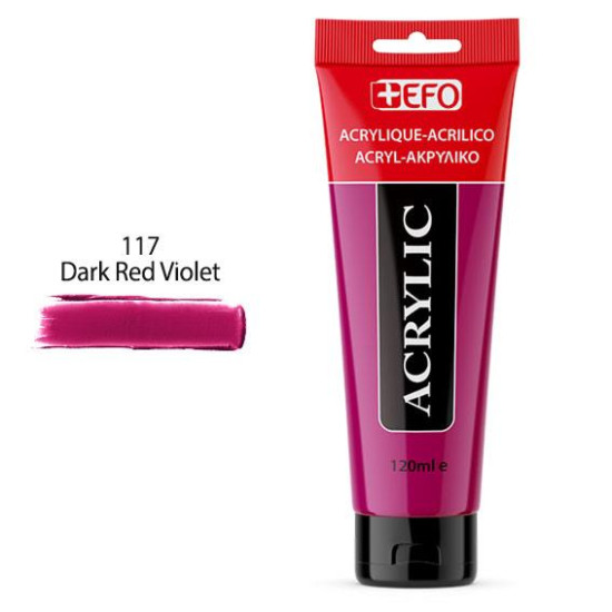 389117 - Ακρυλικό +EFO 120ml 117 Dark Red Violet 389117 - Ακρυλικό +EFO 120ml 117 Dark Red Violet