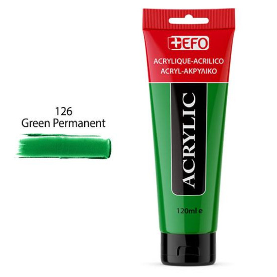 389126 - Ακρυλικό  +EFO 120ml 126 Green Permanent