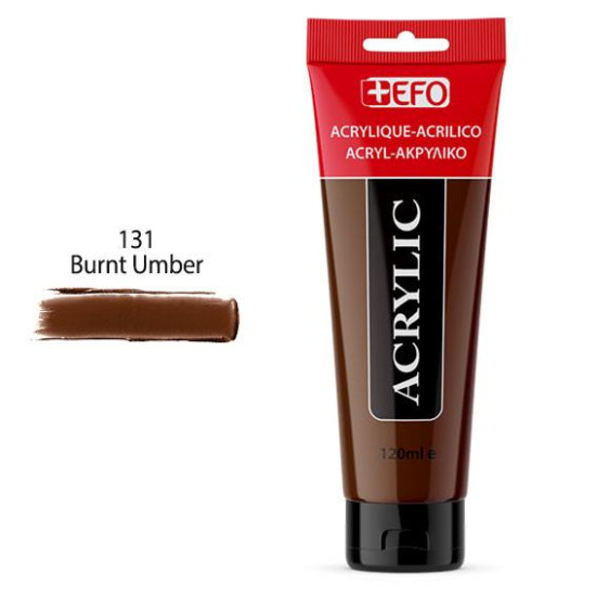 389131 - Ακρυλικό +EFO 120ml 131 Burnt Umber 389131 - Ακρυλικό +EFO 120ml 131 Burnt Umber