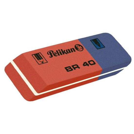Pelikan Γόμα για Μολύβι και Στυλό ΒR40 Κλασσική Μπλε-Κόκκινη